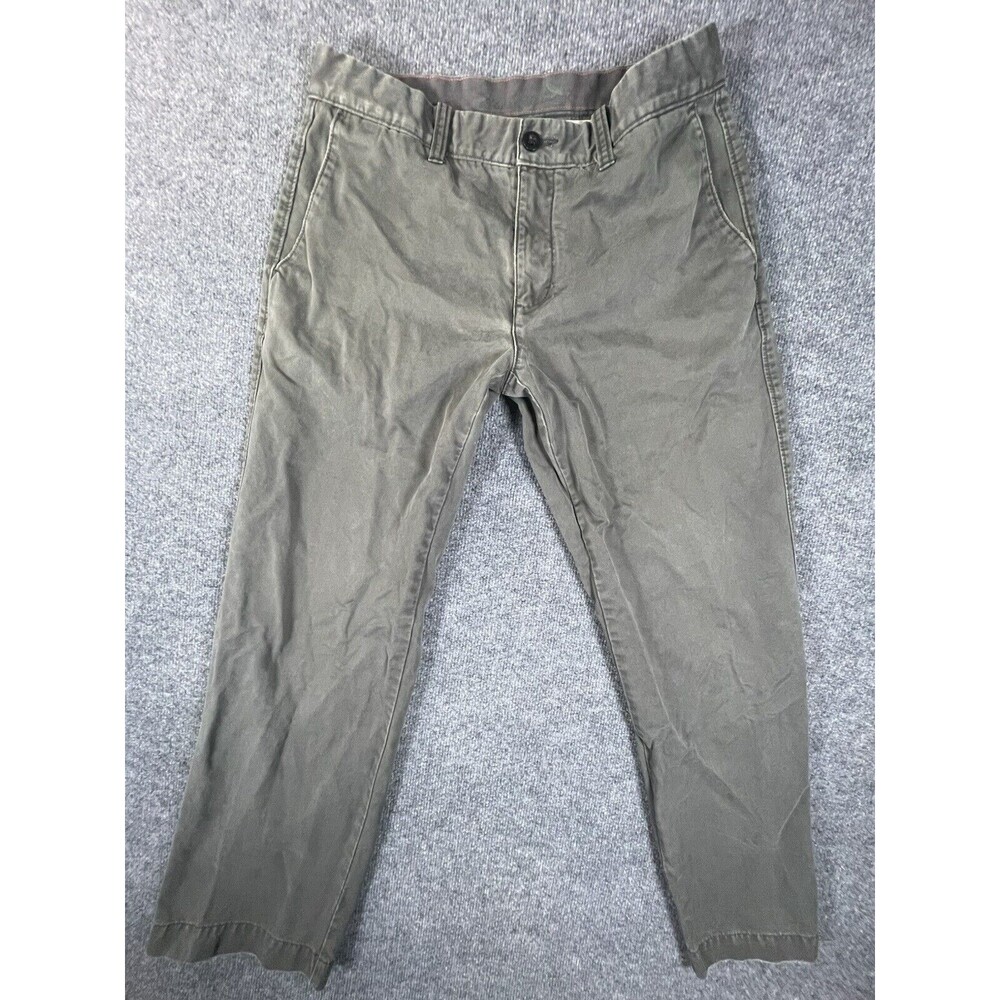 Eddie Bauer Jeans Men’s 33x32 Green Straight Fit 100% Cotton Five Pocket